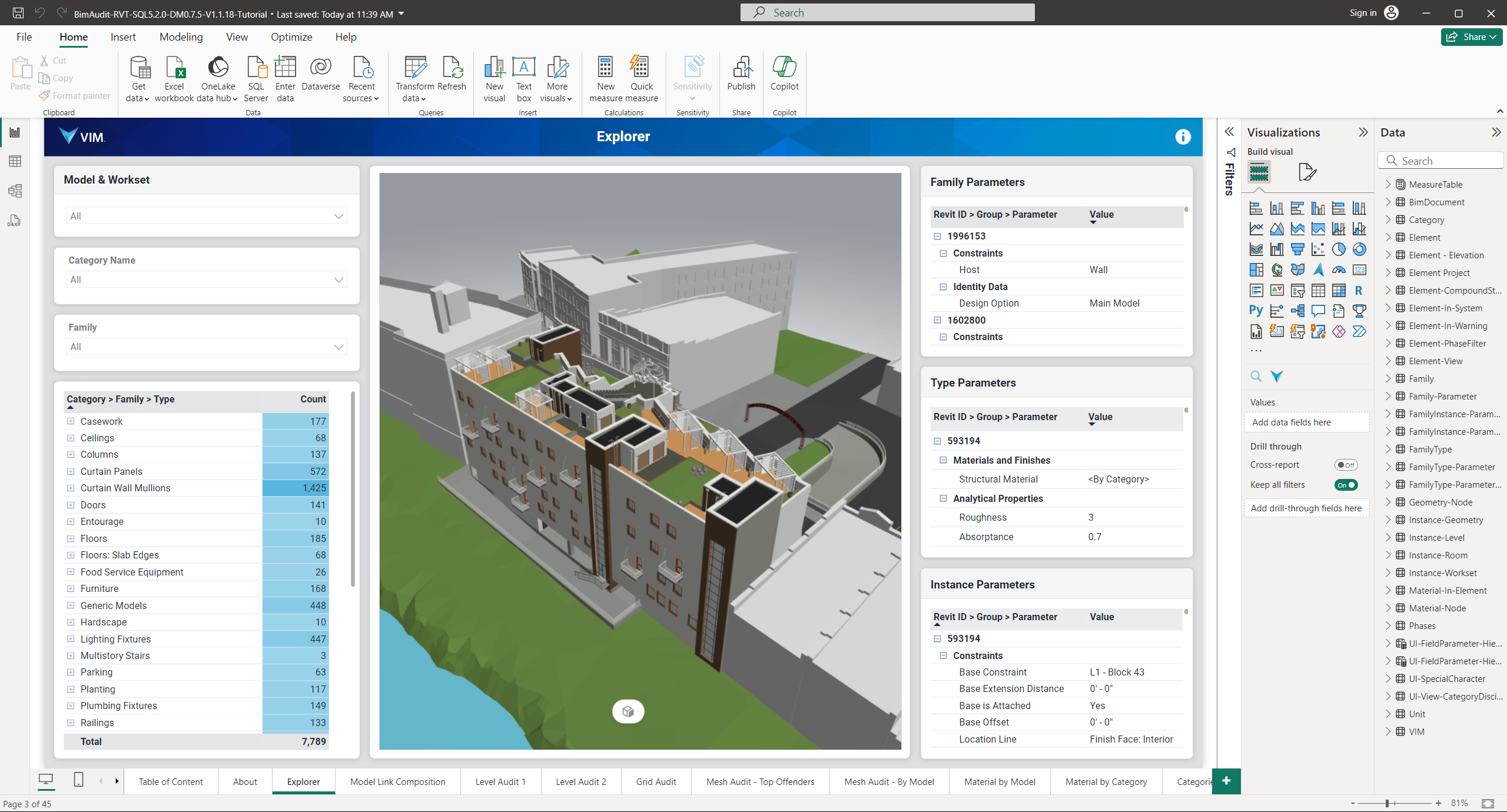 Power BI Report view