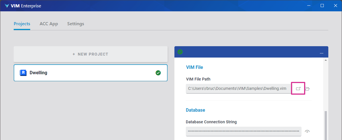 Open VIM file